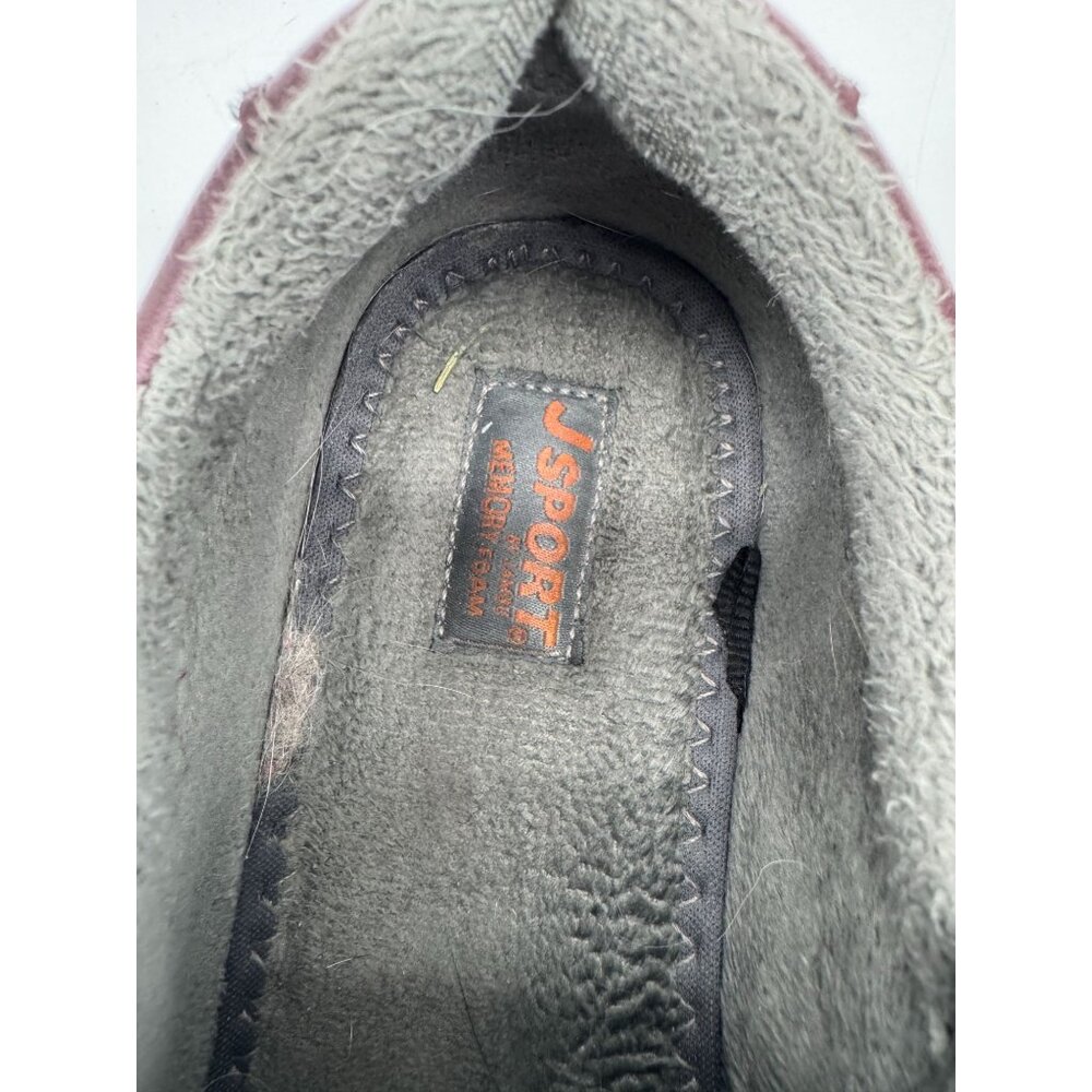 Jsport Womens Blair Slip-On Comfort Shoes Size 8M Maroon Cozy Memory Foam Winter - Picture 2 of 13